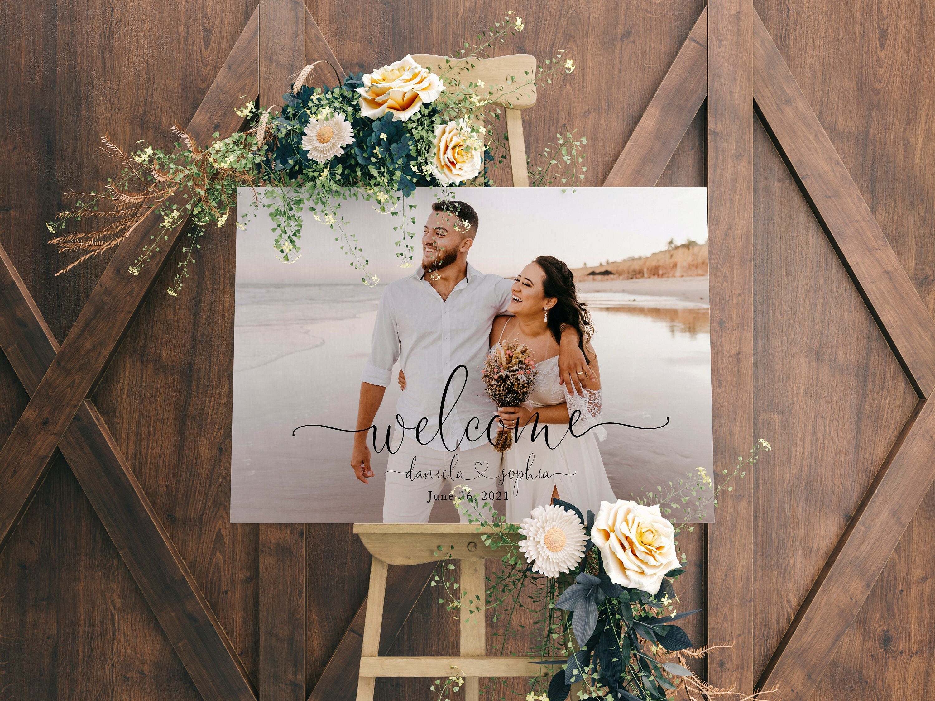 Custom Wedding Welcome Sign selling Canvas